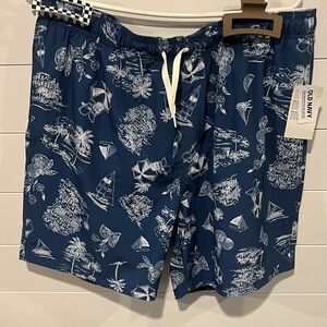 Old Navy Men's Nautical Print Swim Shorts